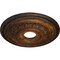 Ekena Millwork Orleans Ceiling Medallion (Fits Canopies up to 4 5/8"), 17 5/8"OD X 3 5/8"ID X 1 7/8"P, Rust CM17OLRUS - alternate 3